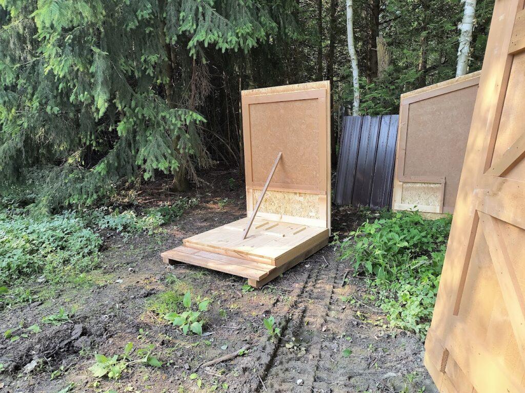 Step 2 — First Wall Panel Raised